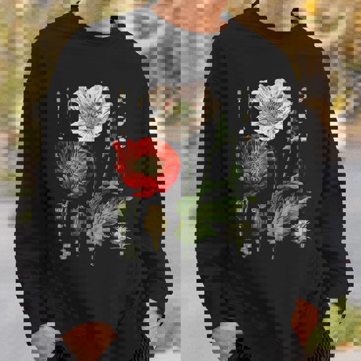 Papavero Rosso Fiore Papaveri Botanici Papavero Rosso Felpa Regalos para él