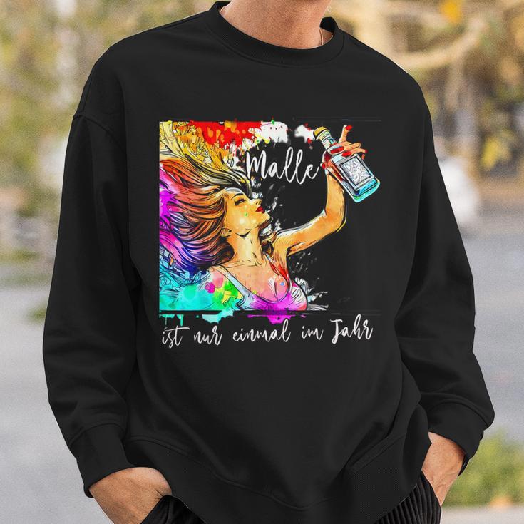 Party Jga Malle Ist Nur Einmal Im Jahr Mallorca Sauf Saying Sweatshirt Geschenke für Ihn