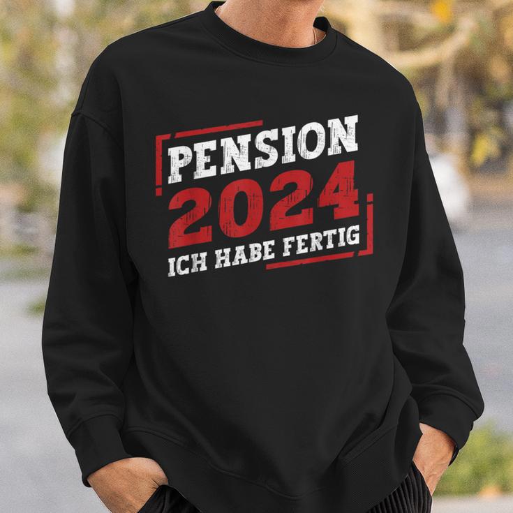 Pension 2024 Ich Habe Fertig Sweatshirt Geschenke für Ihn