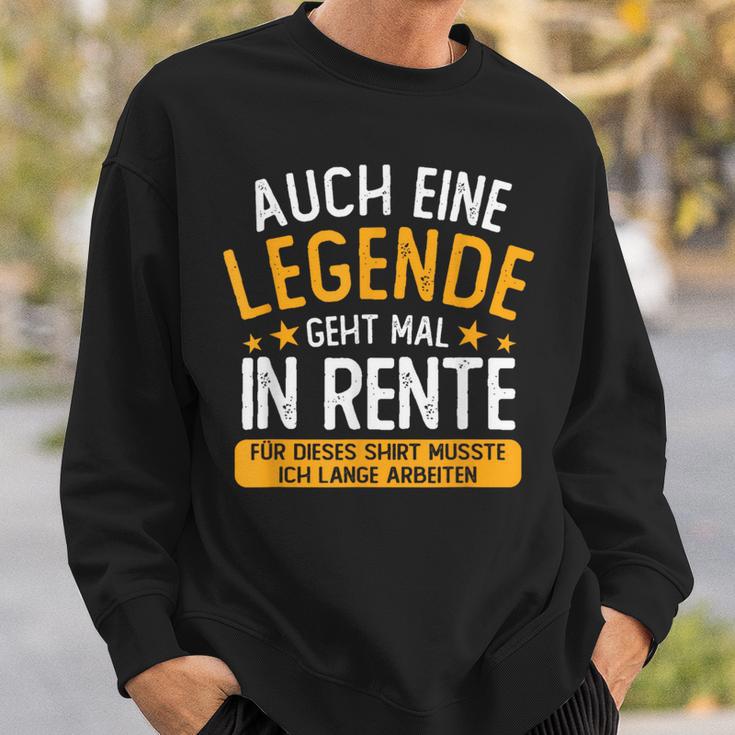 Pension Eine Legende Geht In Rente Rentner 2023 Sweatshirt Geschenke für Ihn