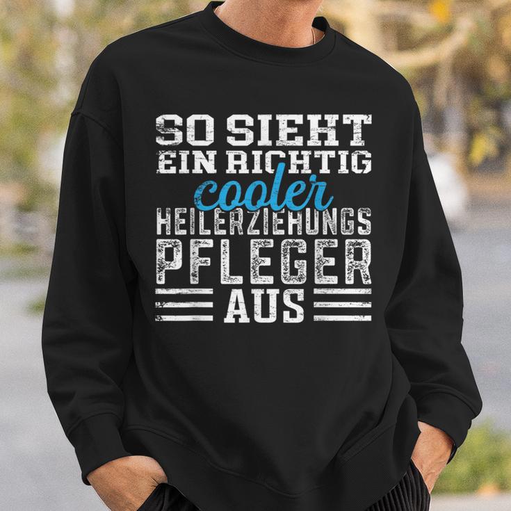 Pfleger So Ssieht Ein Richtig Cooler Healing Training Care Sweatshirt Geschenke für Ihn