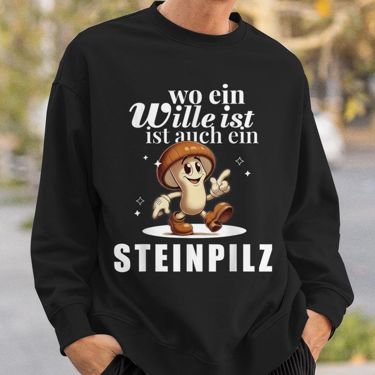 Pilzsammler Pilzsaison Pilze Sammeln Lustiges Steinpilz Sweatshirt Geschenke für Ihn