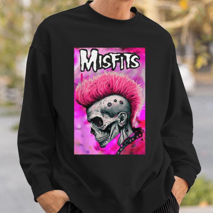 Pink Misfits Skull Fanart Sweatshirt Geschenke für Ihn