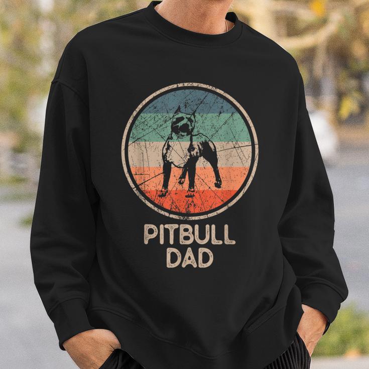 Pitbull Dogintage Pitbull Dad Sweatshirt Geschenke für Ihn