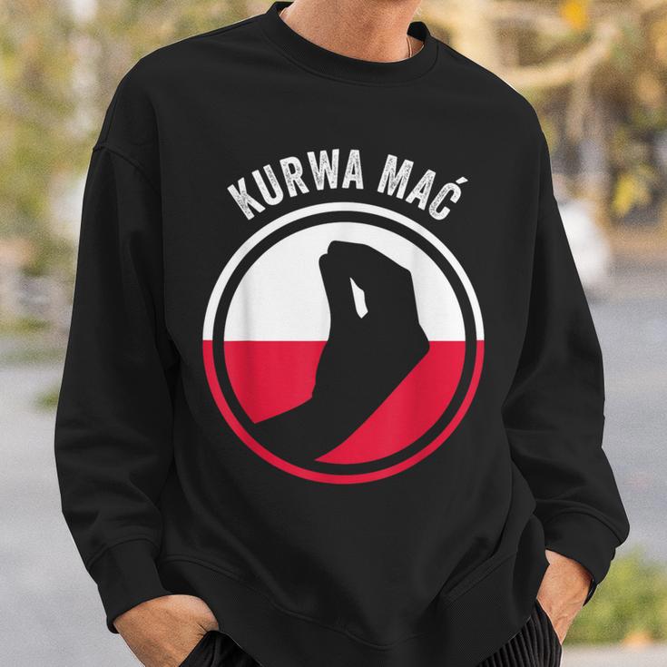 Polska Kurwa Pole Polish Flag Sweatshirt Geschenke für Ihn