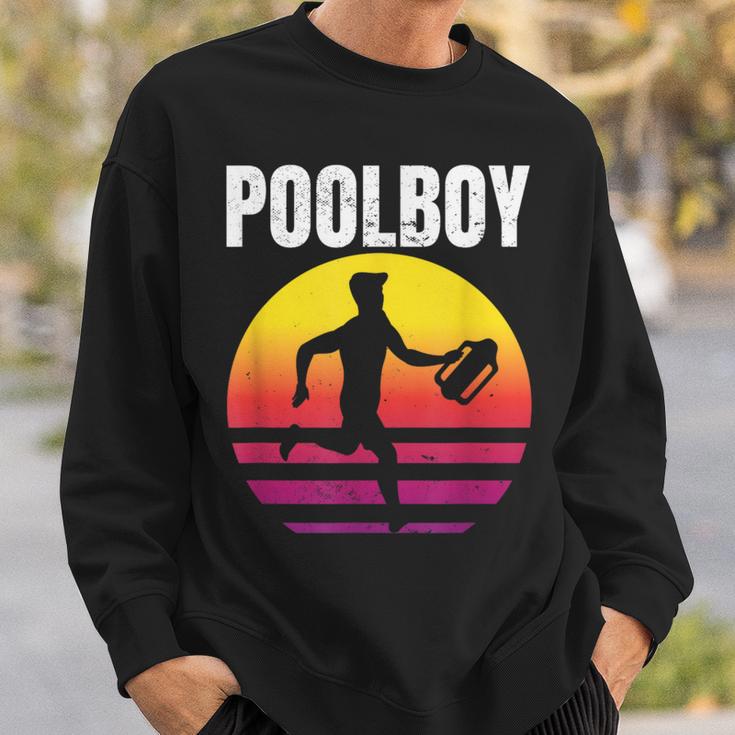 Poolboy Bademeister Lifeguard Swimming Pool Indoor Pool Sweatshirt Geschenke für Ihn