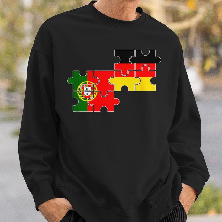 Portugal Germany Flag German Portuguese Sweatshirt Geschenke für Ihn