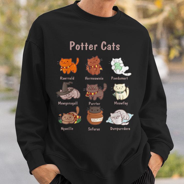 Potter Cats For Cat Lovers Sweatshirt Geschenke für Ihn