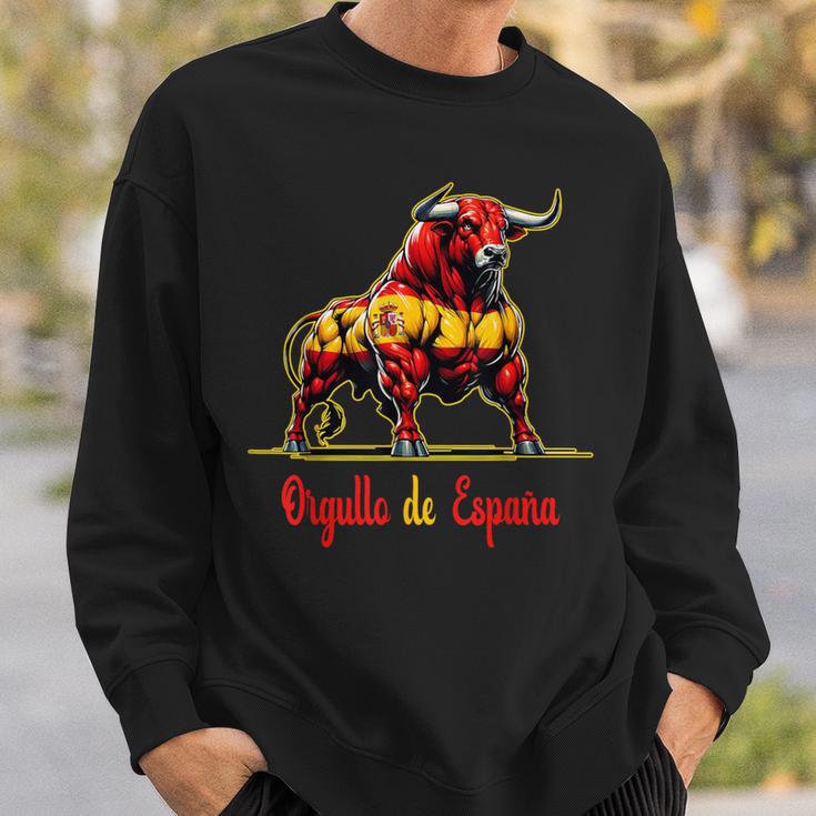 Proud Of Spain Bull Flags Español Pamplona Sweatshirt Geschenke für Ihn