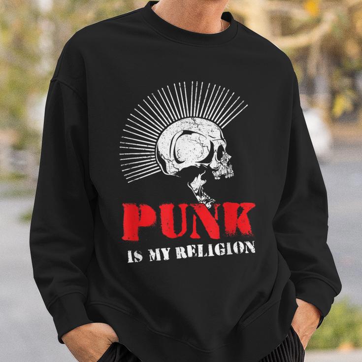 Punk Is My Religion I Punk & Anarchy For Punk Rock Sweatshirt Geschenke für Ihn