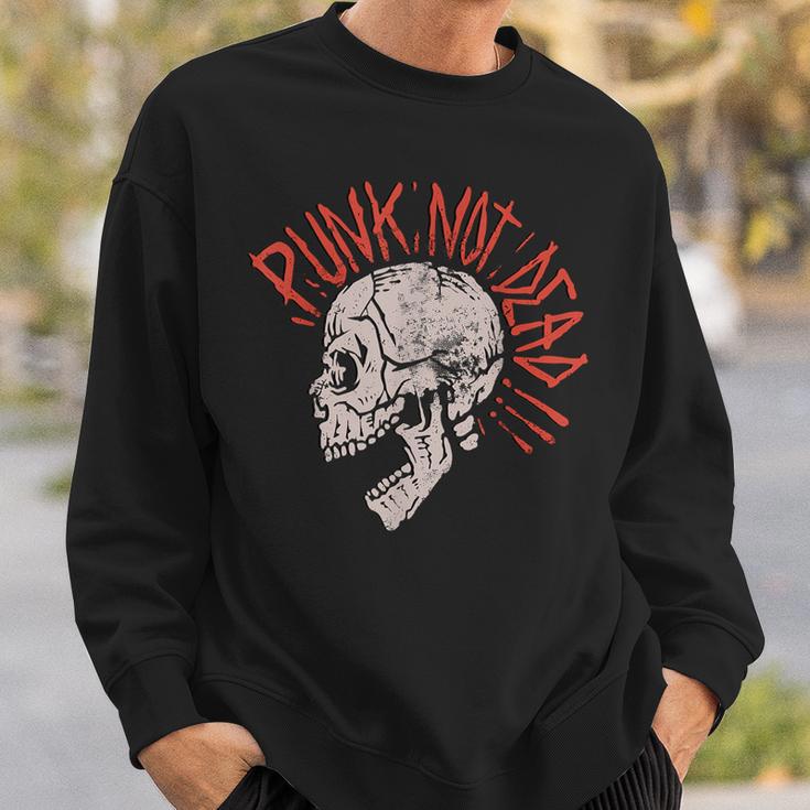 Punks Not Dead -Intage Grunge Punk Is Not Dead Rock S Sweatshirt Geschenke für Ihn