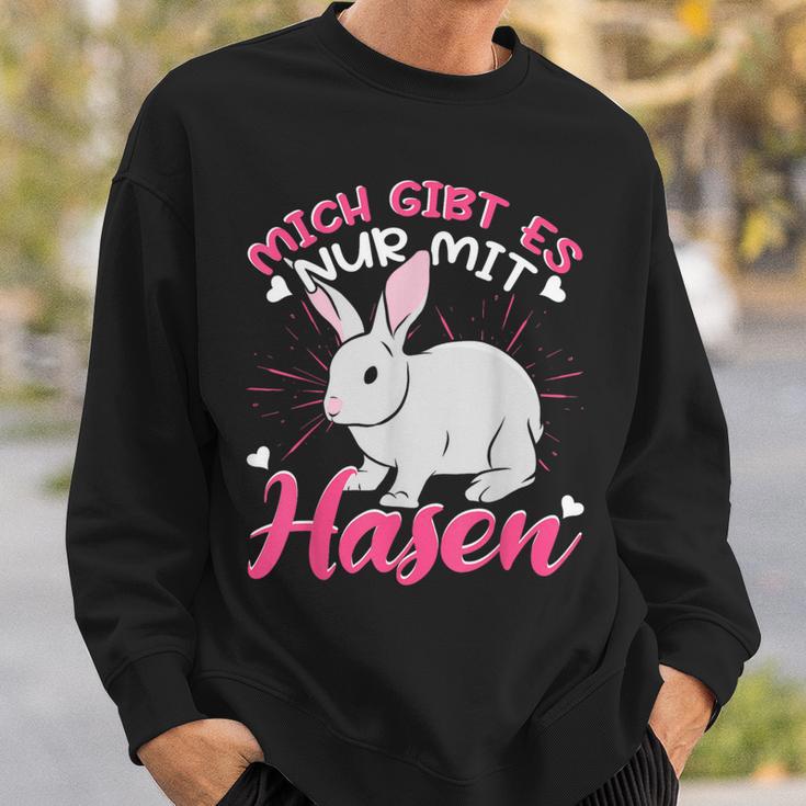 Rabbit Mich Gibt Es Nur Mit Hasen Sweatshirt Geschenke für Ihn