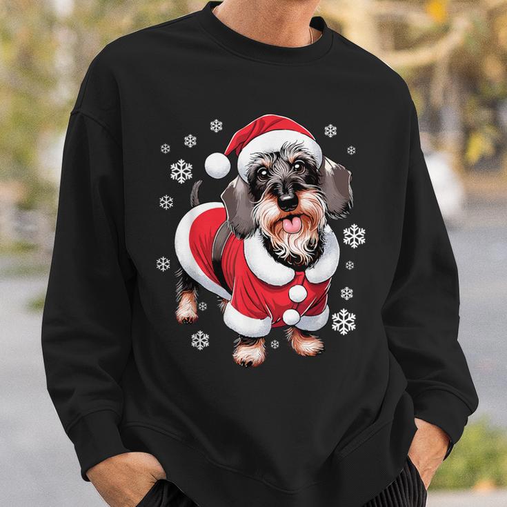 Rauhaardackel Dog Christmas Sweatshirt Geschenke für Ihn