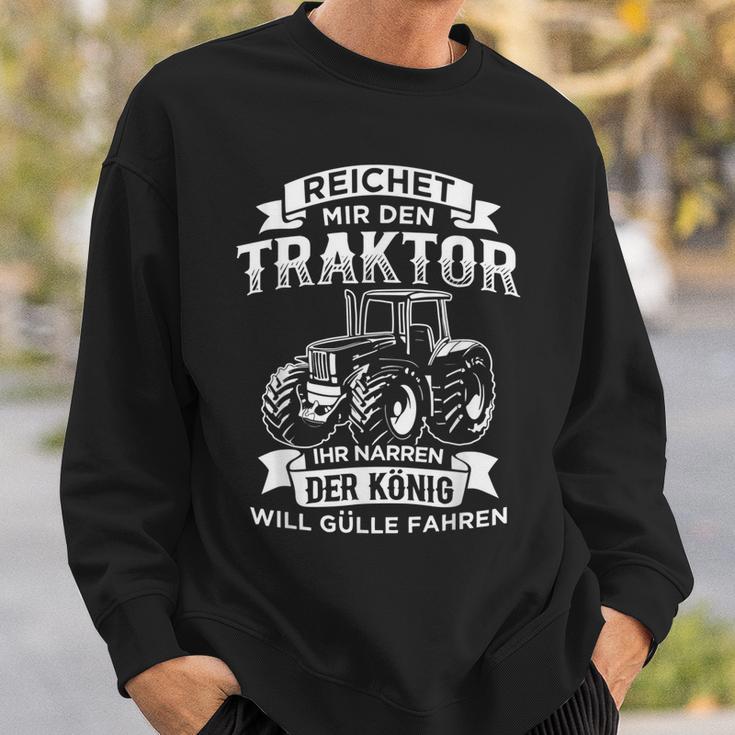 Reichet Mir Den Traktor Ihr Jester Sweatshirt Geschenke für Ihn