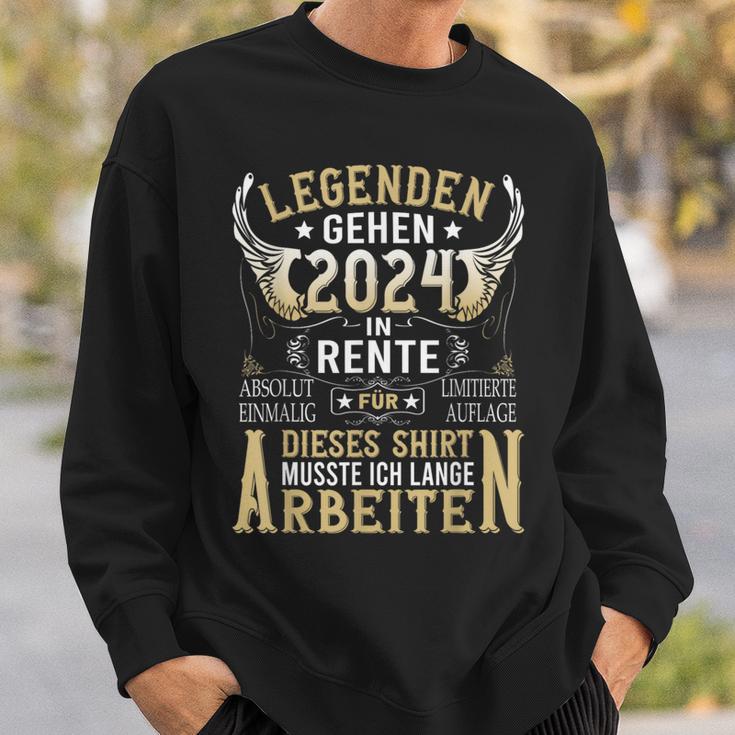 Rentner Eine Legende Geht In Rente 2024 Retirement Sweatshirt Geschenke für Ihn