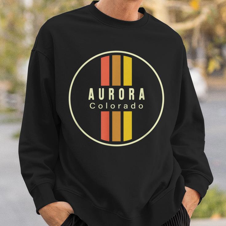 Retro Aurora Colorado Sweatshirt Geschenke für Ihn