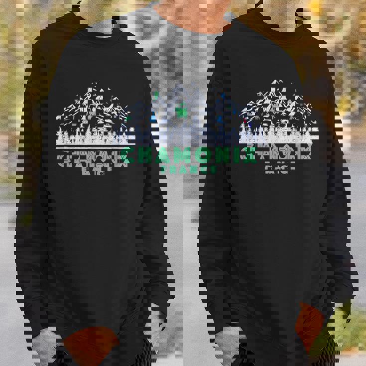 Retro Chamonix France Illustration -Intage Snow Ski Felpa Regalos para él