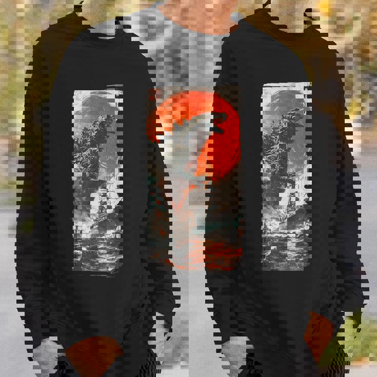 Retro Japanese Legendary Rare Kaiju Sweatshirt Gifts for Him