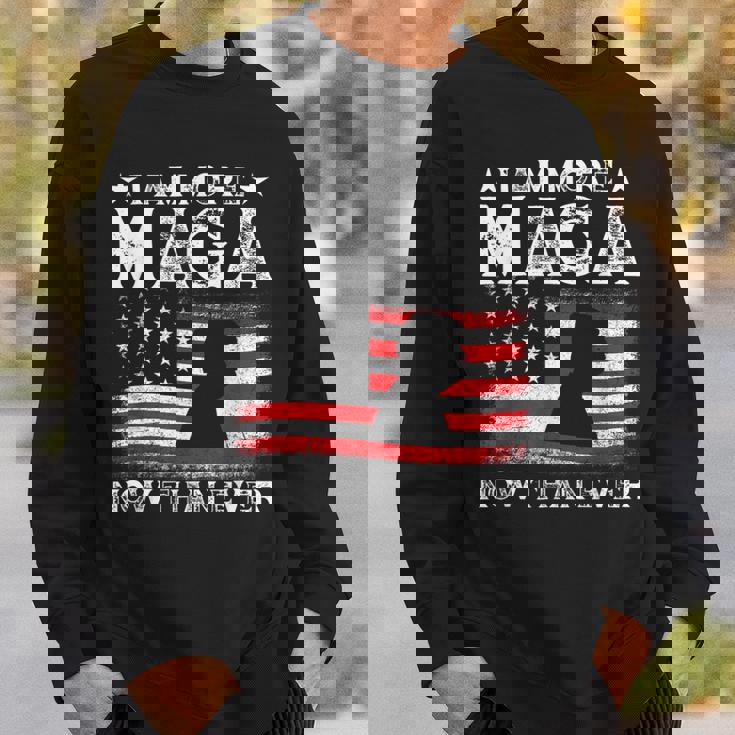 Retro I Am More Maga Now Than Ever Sweatshirt Gifts for Him