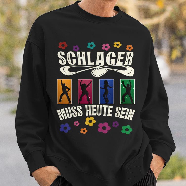 Retro Schlager Costume Outfit For Schlager Party Sweatshirt Geschenke für Ihn