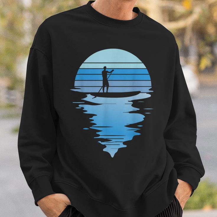 Retro Stand Up Paddler Stand-Up Paddle Water Sports Paddle Sweatshirt Geschenke für Ihn