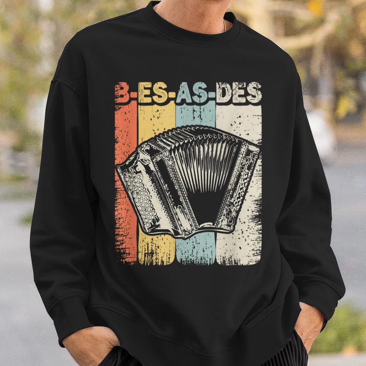 Retro Styrian Harmonica B-Es-As-Des Sweatshirt Geschenke für Ihn