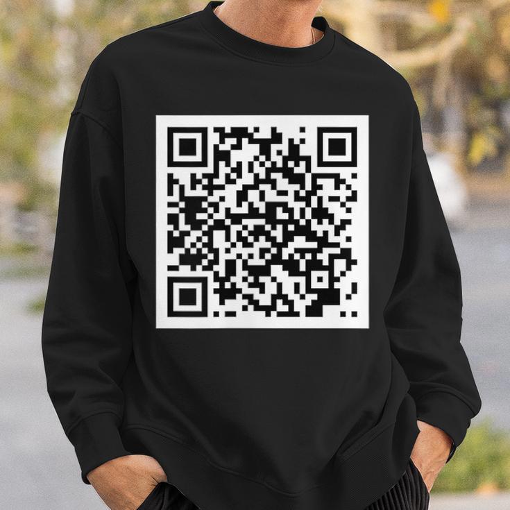 Rick Roll Qr Sweatshirt Geschenke für Ihn