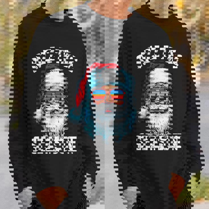Rizz The Season Christmas Rizzmas Santa Claus Rizzler Sweatshirt - Seseable