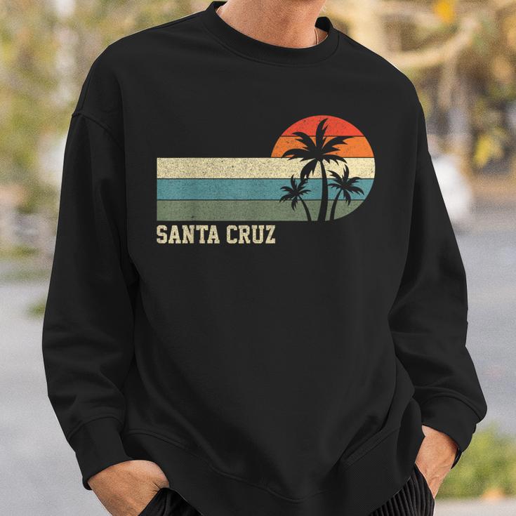 Santa Cruz Ca California Retro Surfing Sweatshirt Geschenke für Ihn