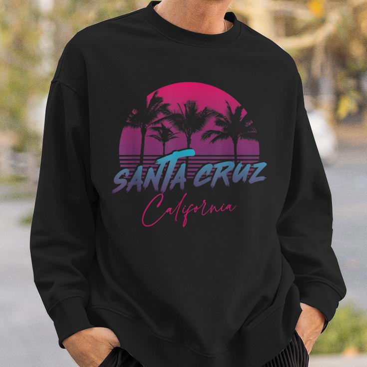 Santa Cruz Ca Retroaporwave 80S 90S Sweatshirt Geschenke für Ihn