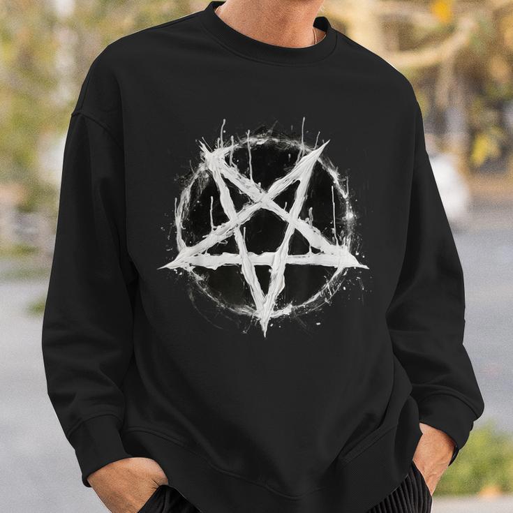 Satanic Devil 666 Pentagram Sweatshirt Geschenke für Ihn