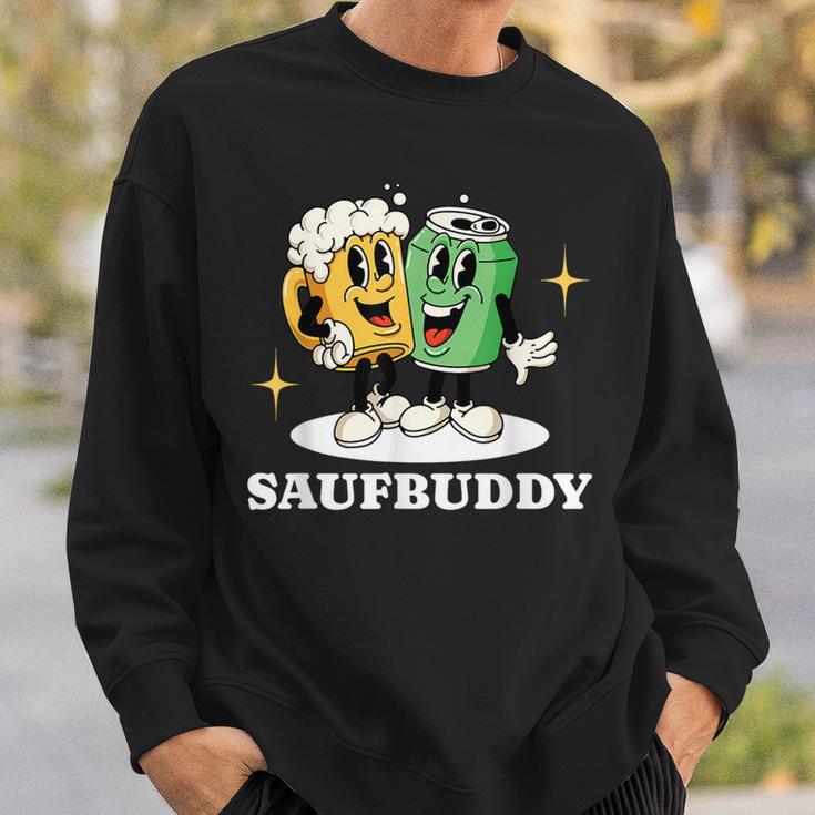 Saufbuddy Partnerlook Party Outfit Bier Liebhaber Motto Sweatshirt Geschenke für Ihn