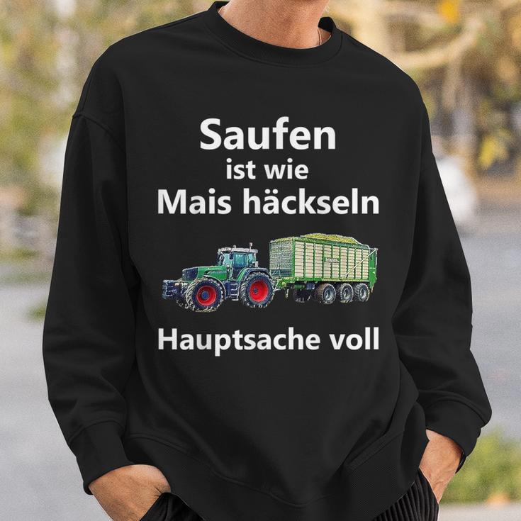 Saufen Ist Wie Mais Häckeln Hauptsachetoll Sweatshirt Geschenke für Ihn