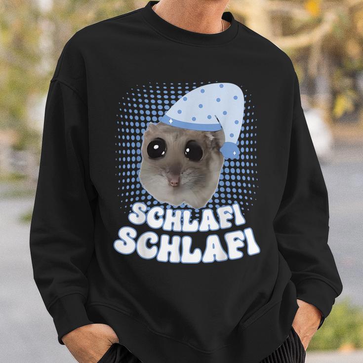 Schlafi Schlafi Hamster Cute Hamstie Sleep Sweatshirt Geschenke für Ihn