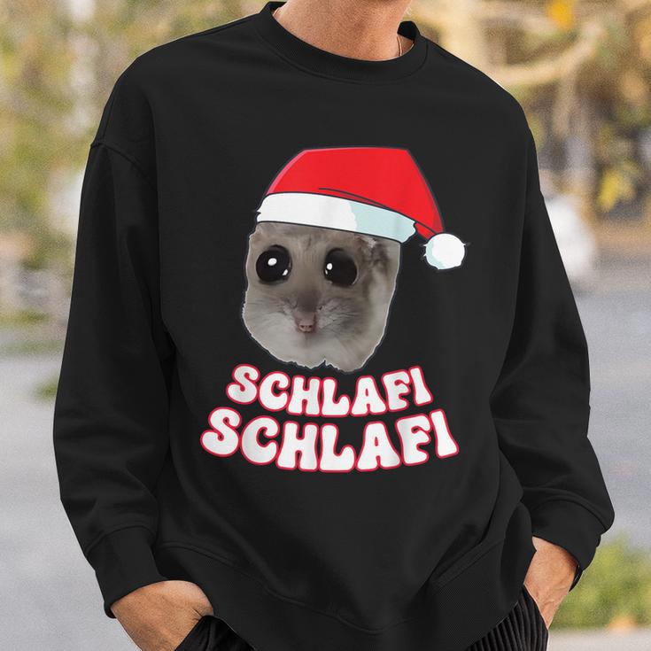 Schlafi Schlafi Hamster Hamstie Christmas Sleep Sweatshirt Geschenke für Ihn