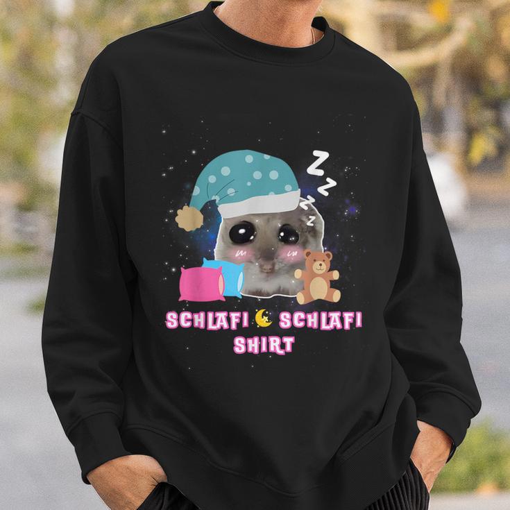 Schlafi Schlafi Sad Hamster Hamsti Sweatshirt Geschenke für Ihn