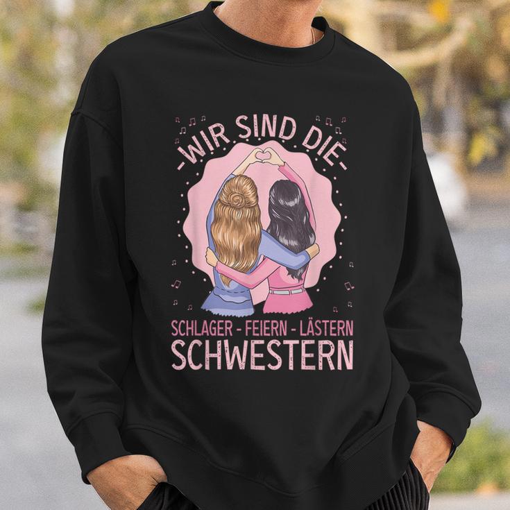 Schlager Feiern Lästern Schlageroutfit Party S Sweatshirt Geschenke für Ihn