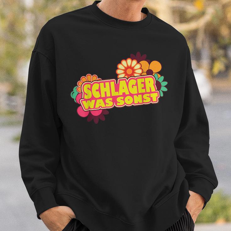 Schlager Was Sonst Schlageroutfit Party Schlagerparty Sweatshirt Geschenke für Ihn