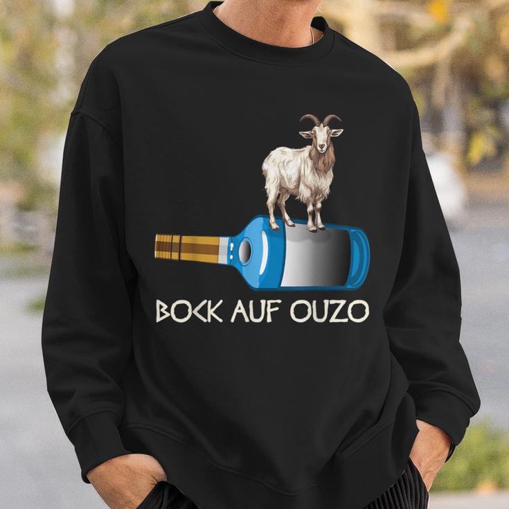 Schnapps Ouzo Party Bock Auf Ouzo Sweatshirt Geschenke für Ihn