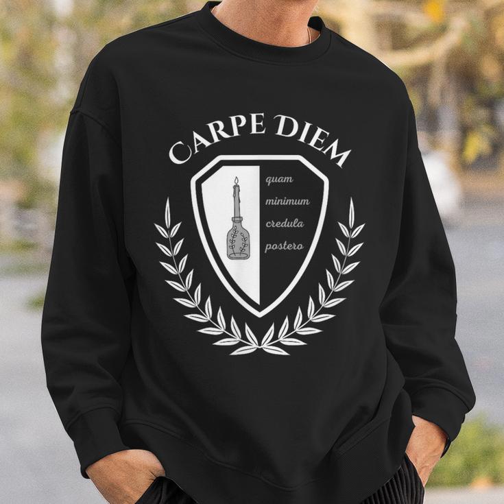 Seize The Day Carpé Diem Klassischer Toter Dichterliebhaber Sweatshirt Geschenke für Ihn