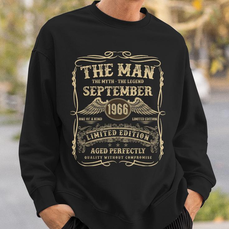 September 1966 58 Jahre Alt Geburtstagsgeschenke Für Männer 58 Geburtstag Sweatshirt Geschenke für Ihn