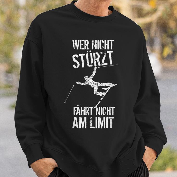 Skiing Apres Ski Slogan Hobby Skier Sweatshirt Geschenke für Ihn