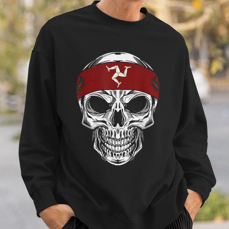 Skull Isle Of Man Sweatshirt Geschenke für Ihn