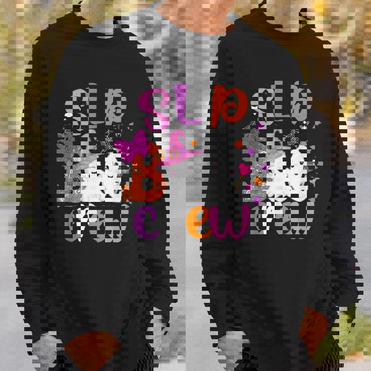 Slp Boo Crew Halloween Speech Therapy Slp Halloween Sweatshirt Gifts for Him