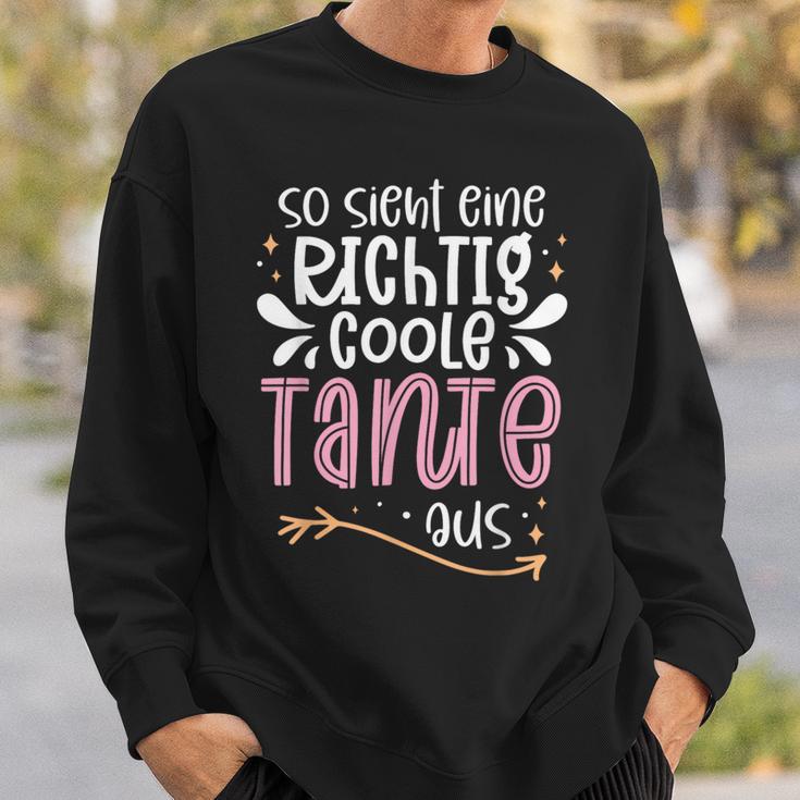 So Sieht Eine Richtig Coole Tante Aus Tante Tanten Saying Sweatshirt Geschenke für Ihn