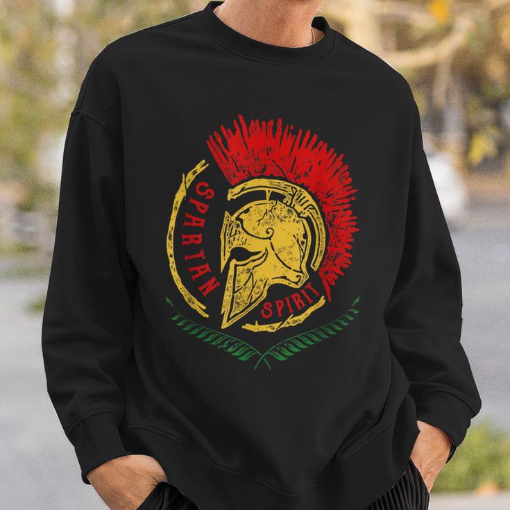 Spartan Helmet Sparta Warrior Antique Retro Spirit S Sweatshirt Geschenke für Ihn