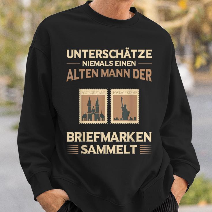 Stamp Collector Underschätze Niemals Stamps Sweatshirt Geschenke für Ihn