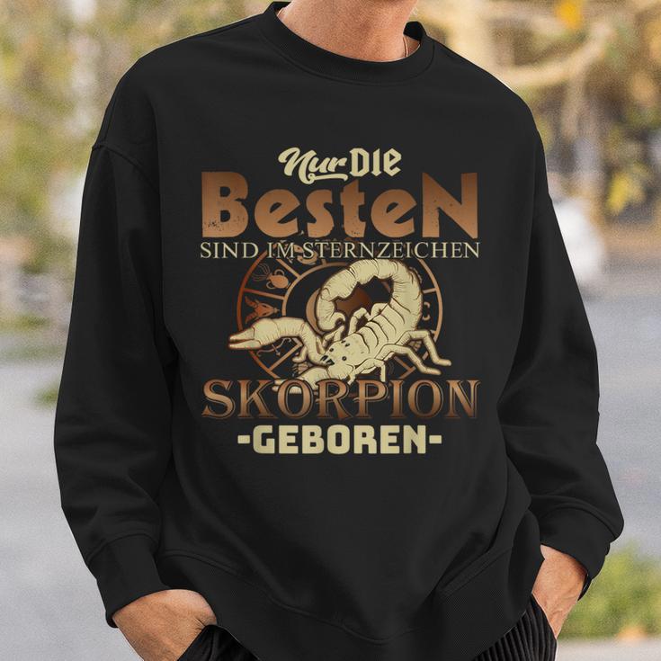 Star Sign Scorpion Nur Die Beste Geben Sweatshirt Geschenke für Ihn