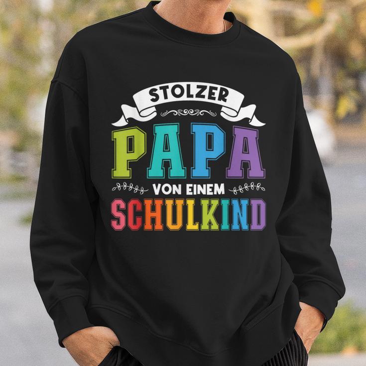 Stolzer Papaon Einem Schulkind First Day Of School Sweatshirt Geschenke für Ihn