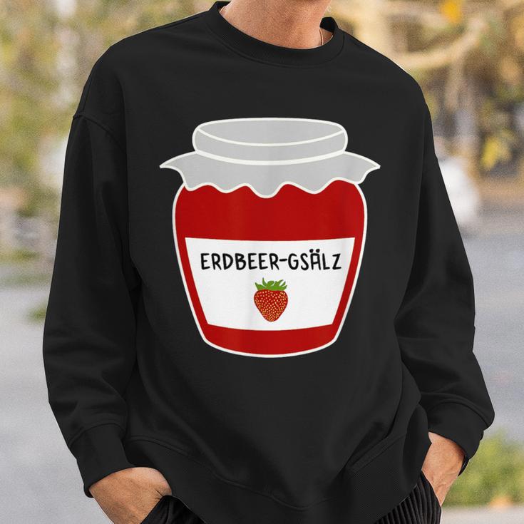 With Strawberry Gsälz Strawberrmmarmalade Swabian Schwoba Schwaben Sweatshirt Geschenke für Ihn